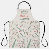 Einfache botanische Berries Weihnachtsmuster Elfen Schürze (Vorderseite)