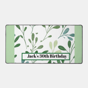 Einfache botanische Bezeichnung 30. Geburtstag Schreibtischunterlage