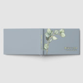 Einfache botanische Eukalyptus Wedding Gold Gästebuch (Voll)