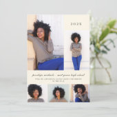 Einfache botanische Fotocollage-Party Einladung (Stehend Vorderseite)