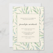 Einfache botanische Fotocollage-Party Einladung (Rückseite)