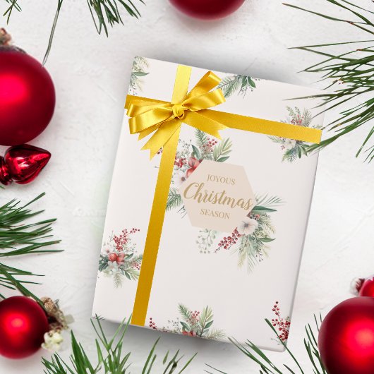 Einfache botanische Gruß im Wasserbereich Geschenkpapier