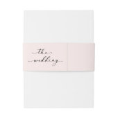 Einfache botanische Hochzeit Einladungsbanderole (Rückseitenbeispiel)