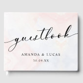 Einfache botanische Hochzeit Gästebuch (Vorderseite)