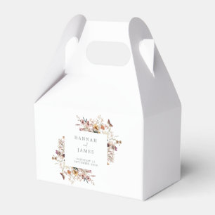 Einfache Botanische Hochzeit Geschenkschachtel