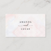 Einfache botanische Hochzeit Platzkarte (Rückseite)