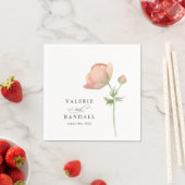 Einfache Botanische Hochzeit Serviette (Beispiel)