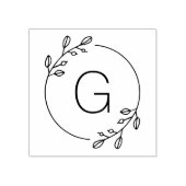 Einfache botanische Krängung Gummistempel (Prägung)