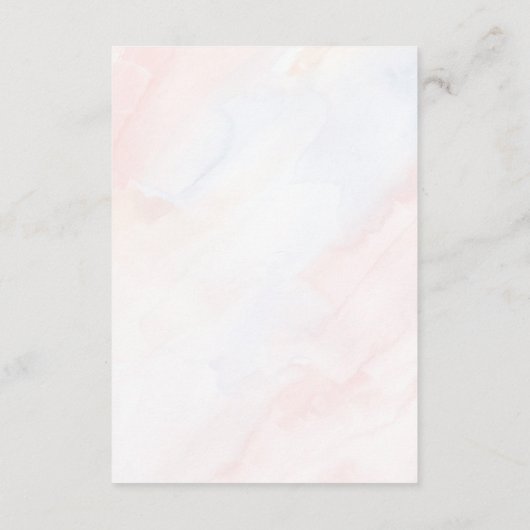 Einfache botanische rustikale Hochzeitdetails Begleitkarte (Rückseite)