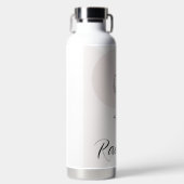 Einfache botanische Schrift Trinkflasche (Vorderseite)