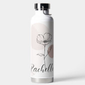 Einfache botanische Schrift Trinkflasche (links)