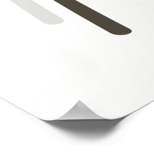 Einfache botanische Schwarz-Weiß-Bibel-Verse | Poster (Ecke)