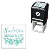 Einfache botanische Script-Rücksendeadresse Permastempel (Beispiel)