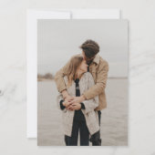 Einfache botanische StemenWedding rettet das Datum Einladung (Rückseite)