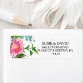 Einfache botanische und florale Rücksendeadresse (Insitu)