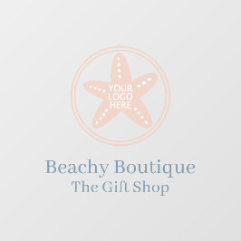 Einfache Boutique für Ihr Logo Fensteraufkleber