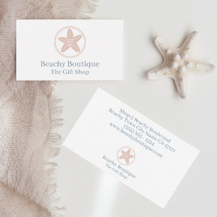 Einfache Boutique im Minimalistischen Küstenstil Visitenkarte