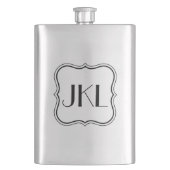Einfache Box mit Monogram Flachmann (Vorderseite)