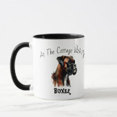 Einfache Boxer- und Hütte-Personalisierung Tasse (Links)