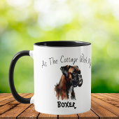 Einfache Boxer- und Hütte-Personalisierung Tasse