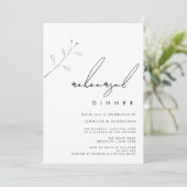 Einfache Branch Greenery Probe Einladung (Stehend Vorderseite)