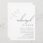 Einfache Branch Greenery Probe Einladung (Vorne/Hinten)