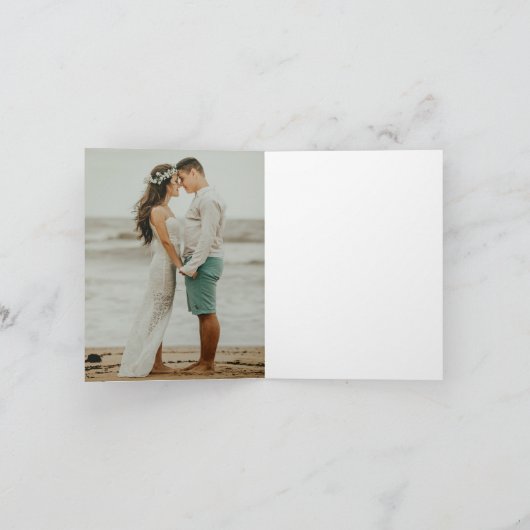 Einfache Branch-Hochzeit Vielen Dank Dankeskarte (Innenseite)