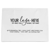 Einfache Branding für Ihr Logo-Event Große Geschenktüte (Vorderseite)