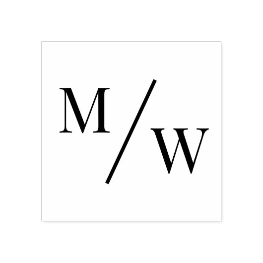 Einfache Brauerei Hochzeit 2 Anfangsmonogramm D Gummistempel (Prägung)