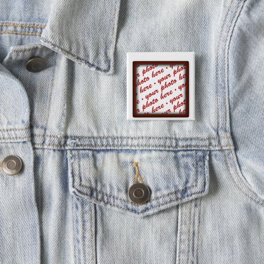 Einfache braune Foto Button (Beispiel)