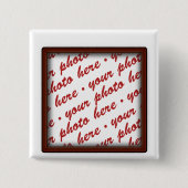 Einfache braune Foto Button (Vorderseite)