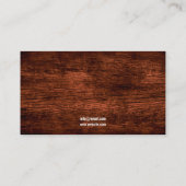 Einfache braune Fotos Stabil und Pferde Visitenkarte (Rückseite)