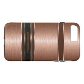 Einfache braune Kupfertöne aus Metall Case-Mate iPhone Hülle (Rückseite (Horizontal))