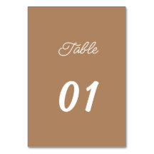 Einfache braune Personalisierte Hochzeit