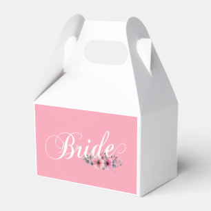 Einfache Braut Florale Kalligrafie   Geschenkbox Geschenkschachtel