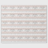 Einfache Braut und glückliche Hochzeit Geschenkpapier (Flach)