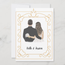 Einfache Braut und Hochzeit