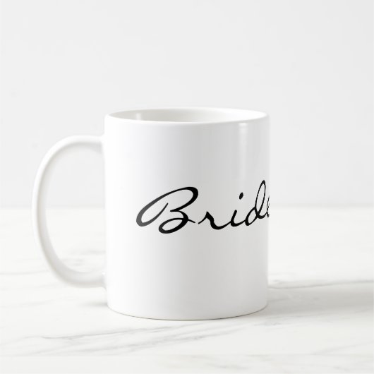 Einfache Brautjungfern-Tasse Kaffeetasse (Links)
