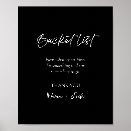 Einfache Brautparty-Hochzeitszeichen Poster (Vorne)