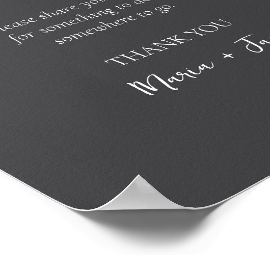 Einfache Brautparty-Hochzeitszeichen Poster (Ecke)