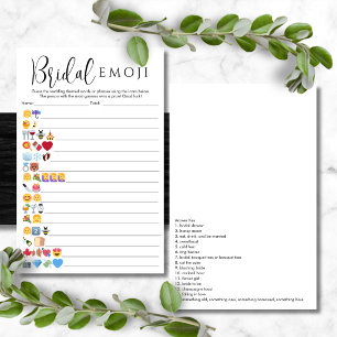 Einfache Bridal Emoji Antworten inklusive Pictiona Flyer