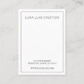 Einfache Bridesmaid-Geschenkkarte Platzkarte (Rückseite)