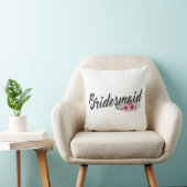 Einfache Bridesmaid Hochzeitkalligrafie-Keuchkisse Kissen (Stuhl )