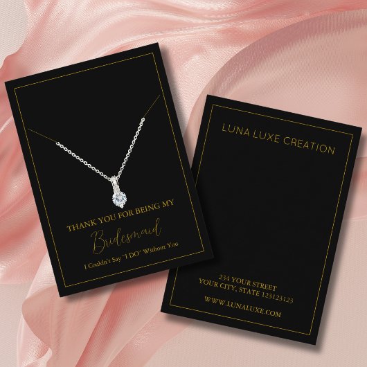 Einfache Bridesmaid-Netzwerkkarte Platzkarte