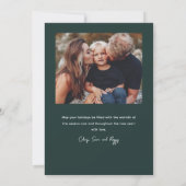 Einfache Briefe Frohe Weihnachten 2 Foto (Rückseite)