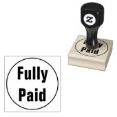 Einfache Briefmarke aus Gummi "voll bezahlt" Gummistempel (Stempel)
