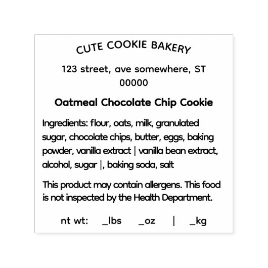 Einfache Briefmarke aus selbstfarbenem Gummi Permastempel (Design)