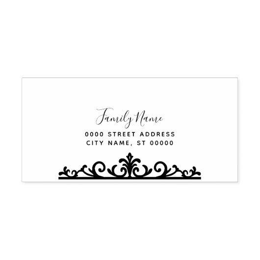 Einfache Briefmarke aus Selbstfarbstoff Permastempel (Design)