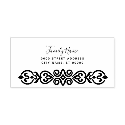 Einfache Briefmarke aus Selbstfarbstoff Permastempel (Design)