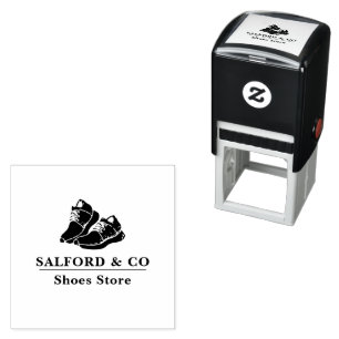 Einfache Briefmarke für den Fashion Shoes Store Permastempel